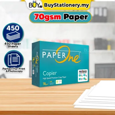 PaperOne A4 Paper 450 Sheet 70gsm 80gsm -(REAM) Kertas A4 White Photostate Paper Fotostat Paper One