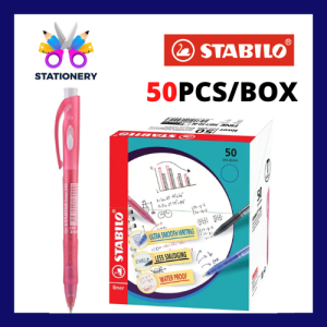 STABILO Liner 348 Ballpoint Pen 0.5mm 0.7mm Box / Ball Pen / Retractable Semi Gel Pen - 50pcs/box