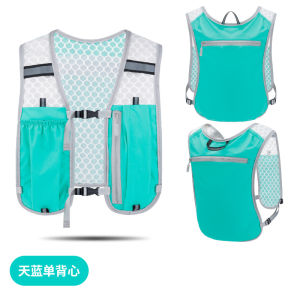 Running  bag outdoor hiking jacket bag cycling hiking vest bag lightweight sports storage backpack water bottle bag