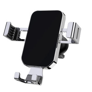 YC12 New Aluminum Glass Gravity Car Holder Phone Air Vent Clip Mount Mobile Cell Stand Smartphone For   Xiaomi Samsung