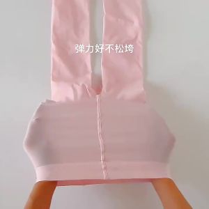 Spring and summer thin anti-pilling non-slip childrens tights girls pantyhose little girls cat paw dance socks