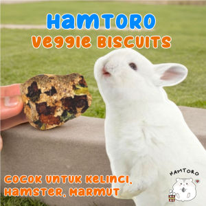 [PAKET 5 PCS] Hamtoro Veggie Biscuit Snack Kelinci Makanan Hamster Marmut Tinggi Nutrisi
