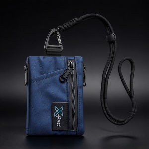 Multi-Zip Pocket US X-pac Waterproof EDC Organizer Pouch Minimalist Keys Cards Storage Bag Lightweight Small Wallet