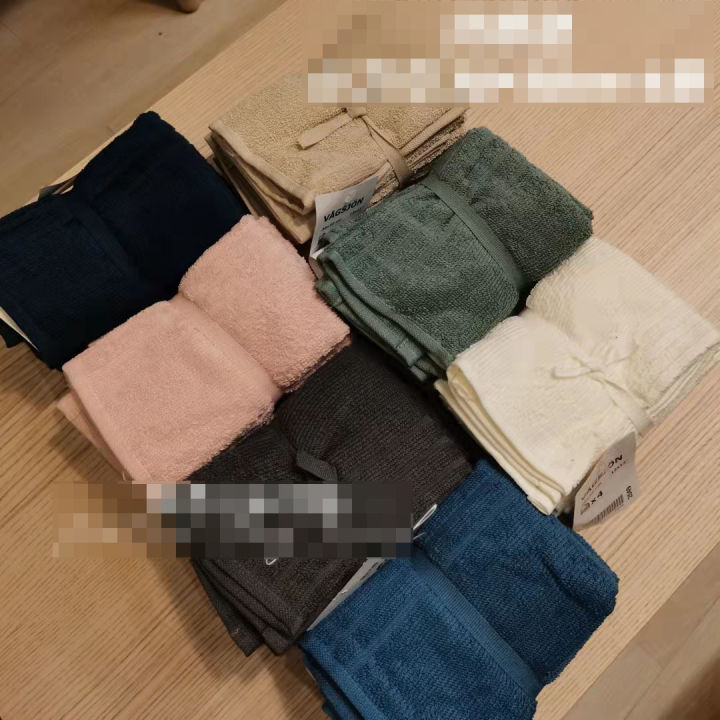 4PCS IKEA WASHCLOTH 30X30CM VAGSJON WASHING CLOTH IKEA CLOTH TABLE CLOTH TUALA TANGAN 毛巾