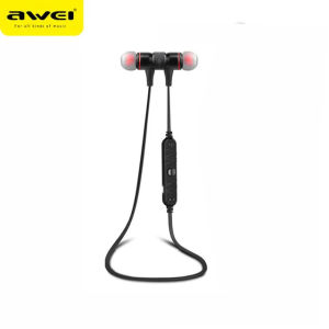 Awei A920BL Tai nghe bluetooth không dây đeo cổ Tai nghe nhét tai Tai nghe không dây Bluetooth 5.3 với thiết kế từ tính Loa nghe nhạc thể thao có mic Tai nghe âm thanh nổi chống nước treo cổ cho tất cả các thiết bị di động Bluetooth