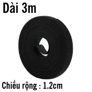 Dây Velcro dán xé sắp xếp cố định làm gọn dây cáp tái sử dụng nhiều lần cho cáp sạc tai nghe dây cáp điện decor setup