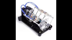 btnx DC 5V V-Type Reciprocating Motor DIY Science Toy with Ball Bearings  -  4-Coil Electro Engine Model 9Y3K6