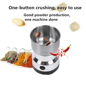SG[Ready Stock] 2024 NEW Stainless Steel Electric Blender High Power Multifunction Spice Coffee Bean Grain Rice Grinder Fast Grinding Milling Machine Dry Grinder UK Plug