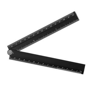 ไม้บรรทัดวัดความสูง30ซม. แบบพับได้เครื่องมือวัดความแม่นยำของเครื่องมือวัดอลูมิเนียมสำหรับใช้ในสำนักงานและห้องเรียน