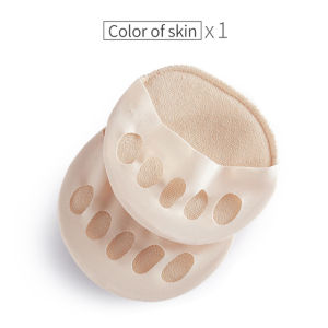 Yuoo 1 Đôi Miếng Đệm Ngón Chân Cái Năm Ngón Chân Cho Nữ Đế Lót Nửa Gót Giày Vớ Giảm Sốc Chăm Sóc Giảm Đau Chân Vết Chai Miếng Đệm Ngón Chân Chèn