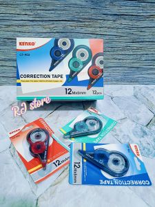 ISI 3-6-12 PCS Tip Ex Kertas 12 Meter Kenko CT-902 Correction Tape