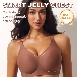 เสื้อชั้นในแบบไม่มีโครง ไร้ตะเข็บ สายรัดปรับได้ ดันทรงและช่วยพยุง ไม่มีห่วงเหล็ก ชุดชั้นในสตรี