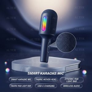 🔥【READY STOCK】M9 Wireless Bluetooth Karaoke Microphone Speaker 10W Portable KTV Mic Built-in Speaker