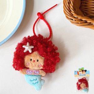 MILDGLOW Soft Bag Pendant Dolls Cartoon Little Girls Stuffed Figure Plushie Bag Pendant 8cm Size Cute Keyring Doll Gift Giving