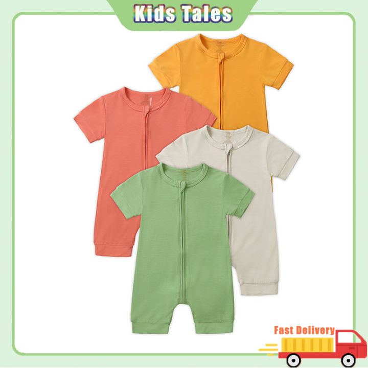 2025 Summer Bamboo Fiber Baby Clothes Romper Cute For Newborn Girl