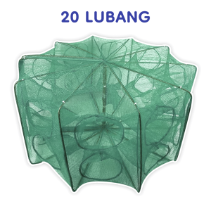 Bubu Perangkap Ikan Lipat 6 8 10 12 16 20 24 Lubang Jebakan Jaring Jala Udang Kepiting Sungai Danau Laut Alat Pancing Fish Trap Net
