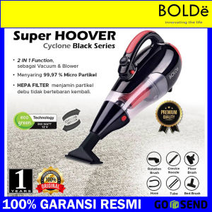 Bolde Super Hoover CYCLONE Vacuum Cleaner with Elastic Hose & Blower Bundle Vacum Cleaner - Black Series