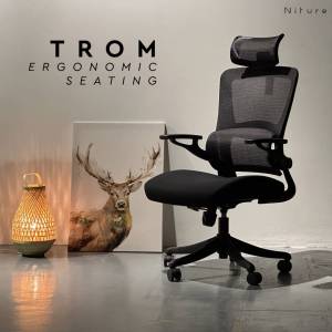 Trom Office Chair/High Back Office Chair/Ergonomic Chair by Niture