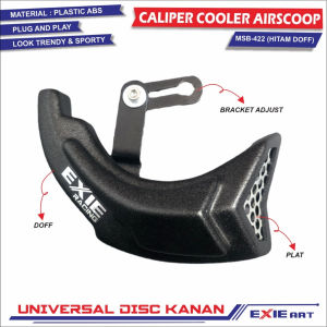 Cover Caliper Cooler Airscoop Universal Disc Kanan - Pendingin Kaliper Motorcycle Exie Art