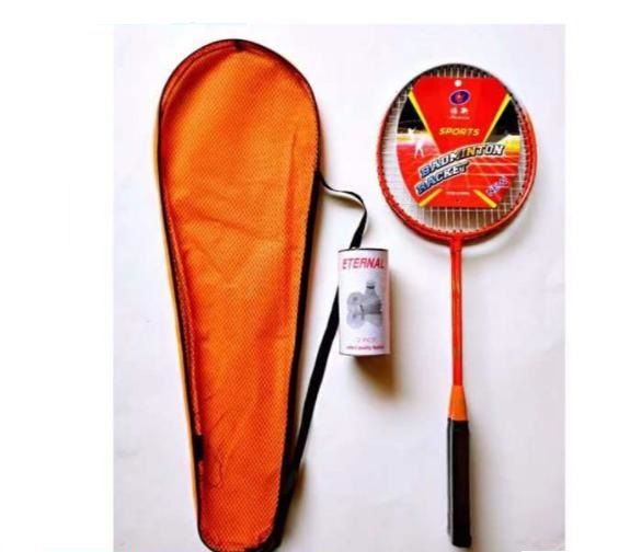 MM Badminton racket set 2pcs double racket with free shuttlecock for ...