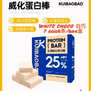 💯No Sugar High Protein High Fiber Protein Bar 7sticks/box 无蔗糖高蛋白高纤维蛋白棒 黑巧蛋白棒/可可蛋白棒/豆乳蛋白棒
