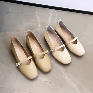 G7 Womens Soft Sole French Style Elegant Single Shoes 2025 Spring and Summer New Womens Shoes Elegant Versatile Mid-Heel Loafers Small Leather Shoes 7/7