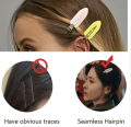 5PCS/10PCS Korean Cute Seamless Hair Clip Women Girls Metal Baby Hair Accessories Set Bangs Hairpins Clip Makeup Hair Tools. 