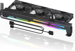 AsiaHorse Graphics Card Cooler with ARGB 5V 3Pin LED and Three 80mm Fans RGB LED Graphics Card Holder and GPU Cooler