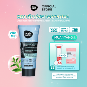 Kem tẩy lông nam Body Natur Depilmen Hair Removal Cream In Shower 200ml
