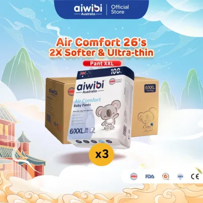 [Bundle of 3] Aiwibi Baby Diapers Air Comfort (Pant)(Lampin Bayi Aiwibi 3 pek)