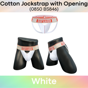 Mens Jockstrap : Cotton Jockstrap with Front Opening (0850 BS846)