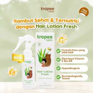 TROPEE BEBE HAIR LOTION SPRAY (100 ML) WINTER SKY / ALOE VERA / Vitamin rambut anak melebatkan melembutkan / berkilau sepanjang hari / harum / rambut anti kusut