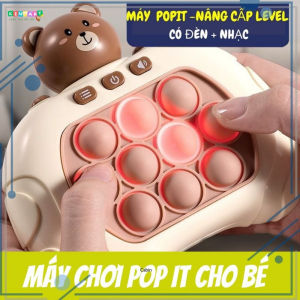 Pop it điện tử thế hệ mới đồ chơi máy game pop it nhiều level bấm nút theo đèn nhạc luyện phản xạ tay mắt tư duy