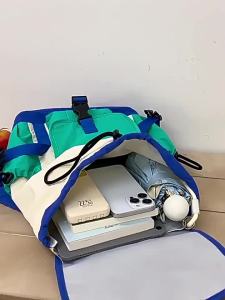 Cross-border outdoor functional style color-blocking backpack large-capacity travel and hiking backpack for men and women college students laptop bag