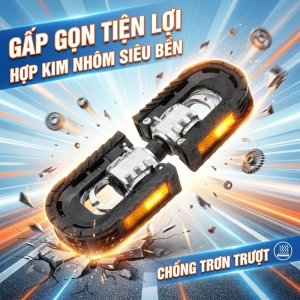 [ 1 CẶP ] BÀN ĐẠP CÓ THỂ GẤP GỌN DÀNH CHO XE ĐẠP XE ĐẠP ĐIỆN