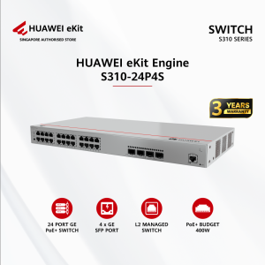HUAWEI Switch L2+24Xge4Xge SfpPoe+370W-98012201 S310-24P4S