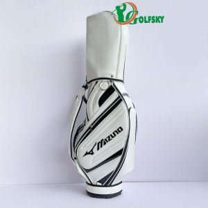 ( TẶNG PHỤ KIỆN ) TÚI ĐỰNG GẬY GOLF MIZUNO – CHẤT LIỆU PU BÓNG CAO CẤP