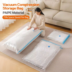 【NEW A 】Vacuum Storage Bags With Valve Folding Compressed Space Saving Clothes Storage Big Size For Towel Cloth Blanket