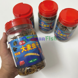 Sâu Rồng Sấy Khô Thức Ăn Chuyên Dụng Cho Cá Rồng Cá La Hán Cá Vàng Chim Cảnh... Hộp 150gr