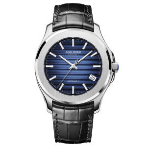 AGELOCER Original Baikal Watch Mens Big Calendar Business Formal Automatic Mechanical Watch Birthday Gift for Men