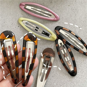 4pcs/set Leopard Print BB Clips Sweet Korean Fashion Hair Side Clips Y2K Lolita Girls Bangs Hairpins Women Styling Accessories H260729