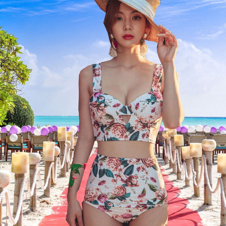 Two Piece Bikini High Waist Women Summer Outfit Fashion Beach Wear