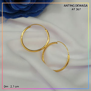 Cute Jewelry Anting Dewasa Gipsy polos Super Elegan Perhiasan Wanita Murah AT 367