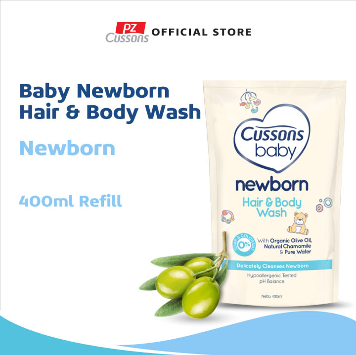 Cussons Baby Newborn Hair Body Wash 2in1 Refill 400ml Sabun