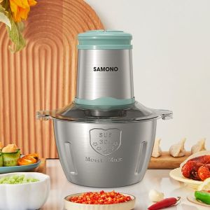 SAMONO Chopper Stainless Elite Series 2 Liter 400 Watt Food Processor Penggiling Daging Sayur 2 Speed SW-TC400W