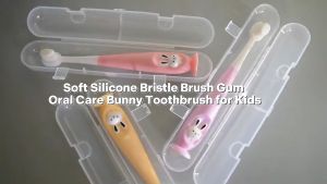 With A Box Designed Toothbrush Soft Silicone Bristle Cartoon Toothbrush