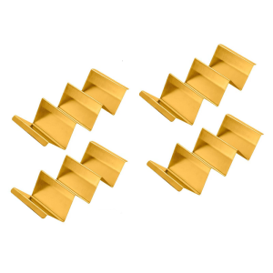 ที่ใส่ทาโก้สแตนเลสทันสมัยดีไซน์ประหยัดพื้นที่เหมาะสำหรับห้องครัวขนาดเล็กสำเนียงทอง