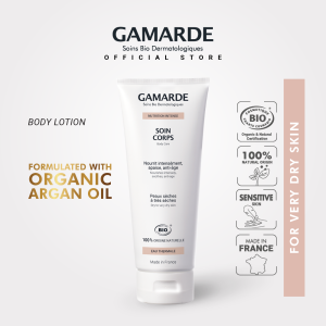 GAMARDE NUTRITION INTENSE Organic Argan Oil Body Care Cream 200ml Nourishing For Very Dry Sensitive Skin (SOIN CORPS)