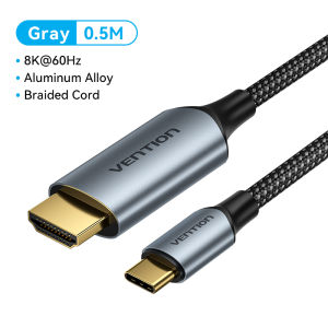 Vention Type C to HDMI Cable 8K 60Hz 4K 240Hz USB C Adapter for MacBook Air Pro iPad SAMSUNG S25 Ultra S24 S23 S22 Huawei Mate70 60 40 Pro Xiaomi15 Thunderbolt 3 4 Laptop Cellphone to TV USB C to HDMI Adapter