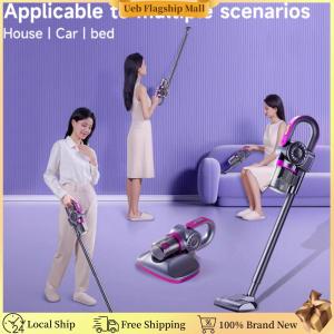 [Ueb Flagship Mall][Ueb Flagship Mall] 85000Pa Cordless Dust Mite Removal with UVC Light Portable Mopping Machine USB Rechargeable Smart Vacuum Cleaner for Bed Sofa